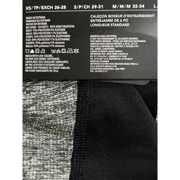 NWT AMERICAN EAGLE Training Boxer Brief 6" Inseam Sz XS Green - Picture 3 of 3